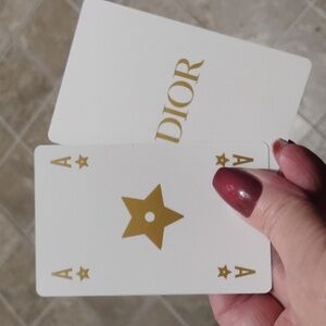 Dior Ace of stars collectors playing card in a magnetic case from BEE Deck